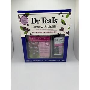 Dr Teal's Pure Epsom Salt Soak, Black Elderberry with Vitamin D
